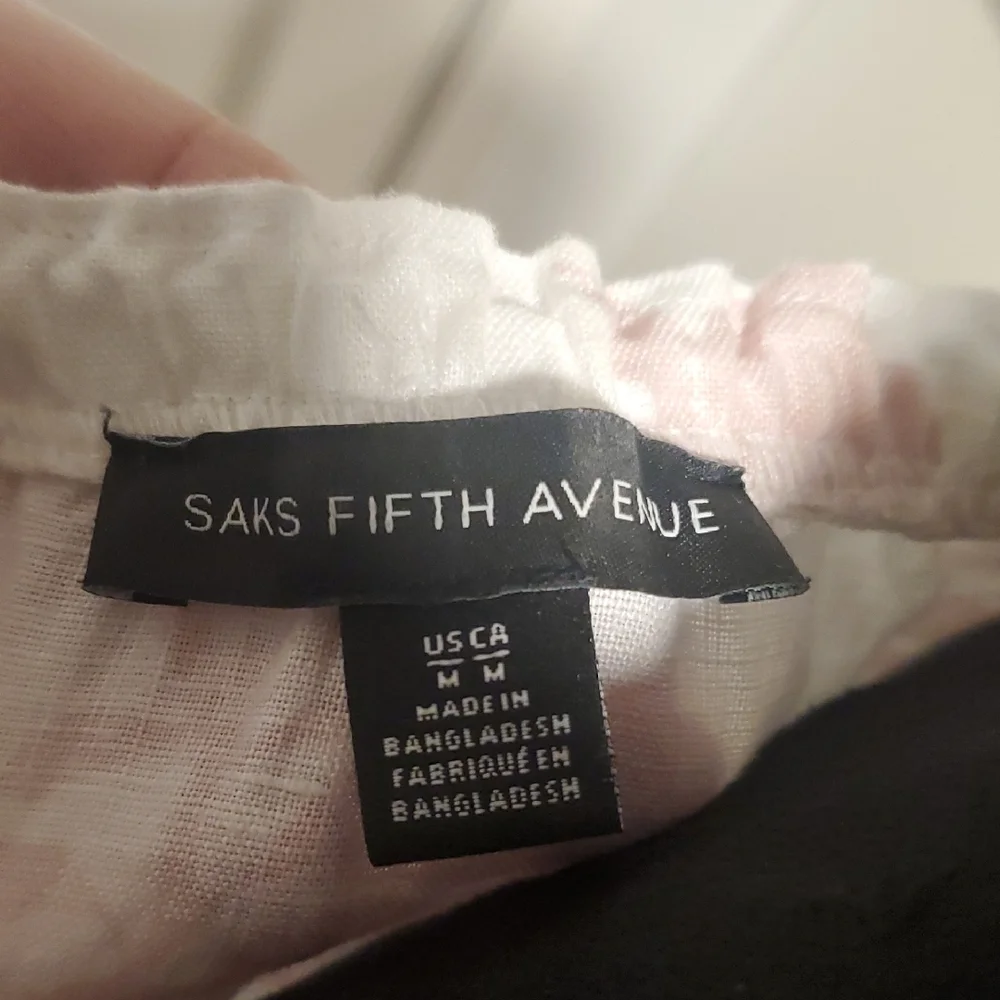 Saks Fifth Avenue Elegant Pink Floral Women's Dress - Picture 2 of 10